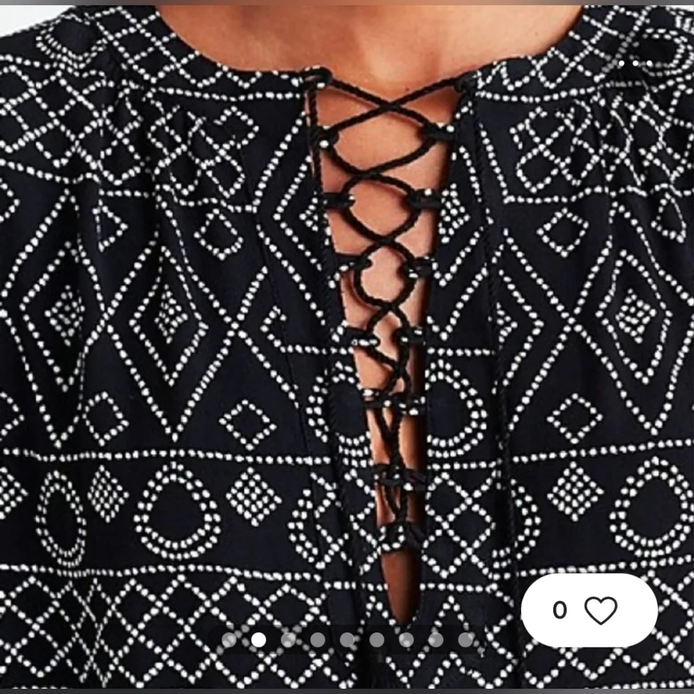 Madewell western black peasant boho caravan gauze tassel shirt blouse XS v-neck